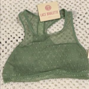 SO Lace  Bralette - NWT - GREEN